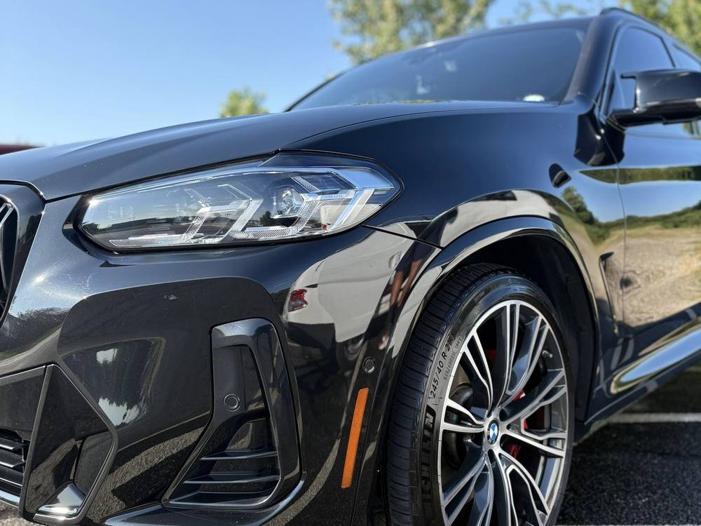 Black BMW X3 with deep gloss finish after a Monster detail